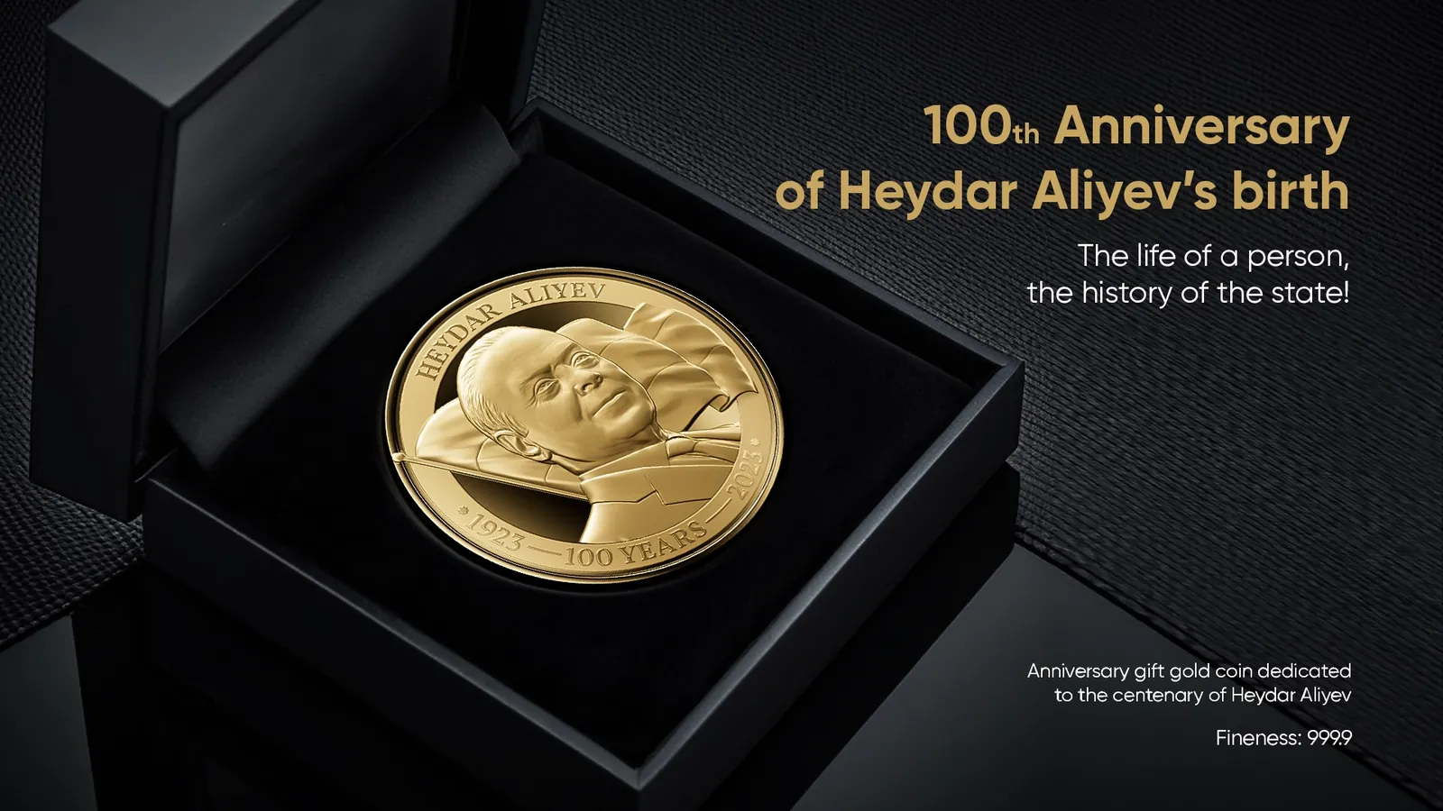 Heydar Aliyev / Golden coin