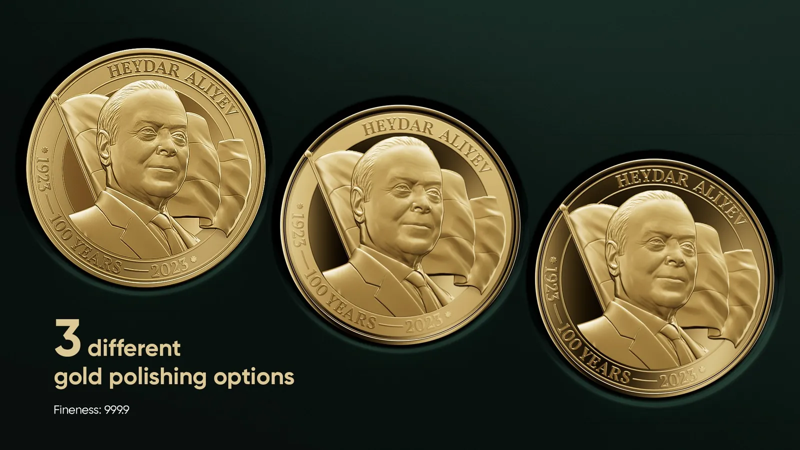 Heydar Aliyev / Golden coin — 3