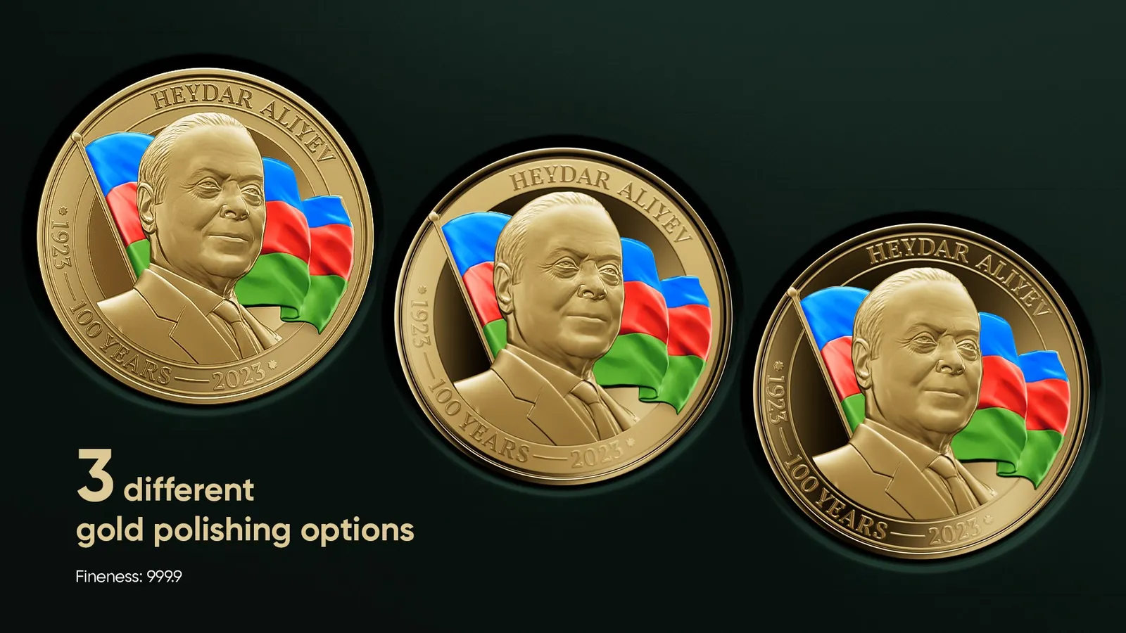 Heydar Aliyev / Golden coin — 4